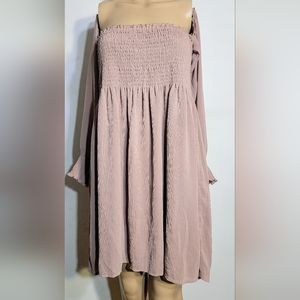 Forever 21 Mauve Babydoll Dress Large